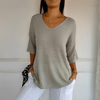 Yanick - Ein gemütlicher Damenpullover – Grau
