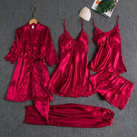 Lorena | Luxuriöses Weiches Pyjama Set – Rot