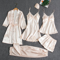 Lorena | Luxuriöses Weiches Pyjama Set – Weißes Gold