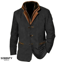 Poimara | Vintage-Herbstjacke für Damen – Schwarz