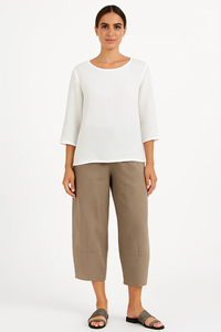 Luftige Sommerhose für Damen | Leichte – Khaki