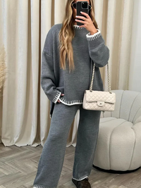 Luxuriöses Lounge-Set für Damen | Elegante – Dunkelgrau