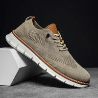 Lyon | Herren Atmungsaktive Komfort Freizeitschuhe – Beige