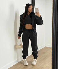 Ellie - 3-teiliges Damen-Set – Schwarz