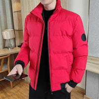 Jürgen® | Elegante winddichte Herrenjacke – Rot