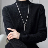 Fluffonia Turtleneck – Schwarz