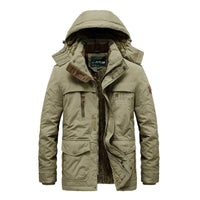 Asyentra | Warmer Wintermantel für Männer – Khaki