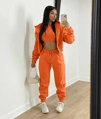 Ellie - 3-teiliges Damen-Set – Orange