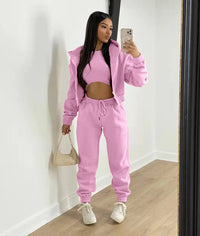 Ellie - 3-teiliges Damen-Set – Rosa