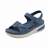Ingeborg | Damen Sandalen Breite Zehenbox Fußgewölbestütze – Komfort Sandalen 2026 – Blau