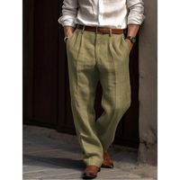 Manuel | Herren Leichte Leinenhose – Grün
