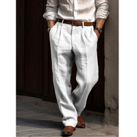Manuel | Herren Leichte Leinenhose – Weiß