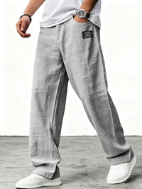 Marei | Elegante Atmungsaktive Leinenhose – Grau