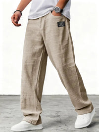 Marei | Elegante Atmungsaktive Leinenhose – Khaki