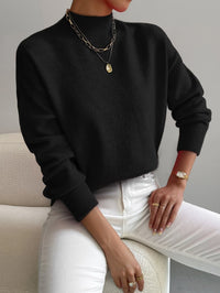 Yvonne™ | Eleganter und warmer Pullover – Schwarz