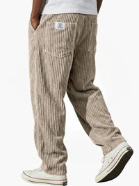 Marlo | Herren Stilvolle Bequeme Cordhose – Kaki