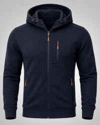Martin | Herren Sportliches Reißverschluss Hoodie – Marine