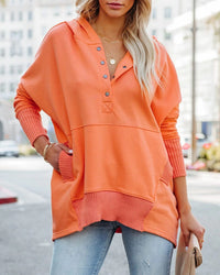 Mathilda | Oversize Kapuzen-Hoodie – Orange