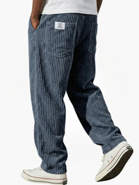 Maximilian | Herren Elegante Komfort-Cordhose – Blau