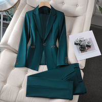 Melanie | Elegantes Anzug-Set mit Blazer – Grün