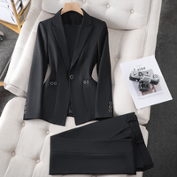 Melanie | Elegantes Anzug-Set mit Blazer – Schwarz
