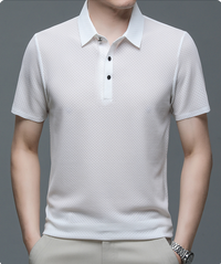 Jason | Kurzarm Polokragen Poloshirt – Weiß