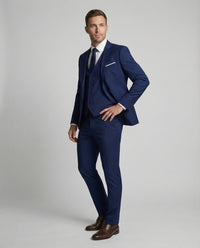 Michael | Herren Eleganter Slim-Fit Anzug – Dunkelblau
