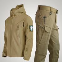 Michael | Herren Taktische Funktionale Kapuze Jacke – Khaki