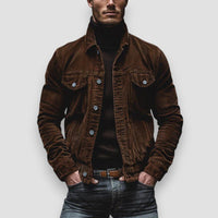 CYRUS - RETRO-CORDJACKE – Braun