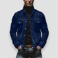 CYRUS - RETRO-CORDJACKE – Blau