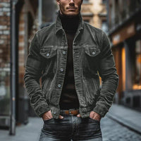 CODY | RETRO KORDJACKE – Dunkelgrau