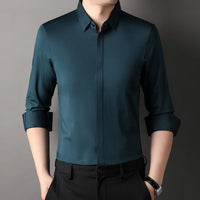 Halvric - Knitterfreies Stretchhemd – Grün
