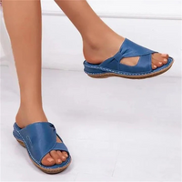 Modische Damen-Sandalen mit weicher Sohle | Sommer – Blau
