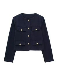 Elsie Tweed-Blazer – Marine