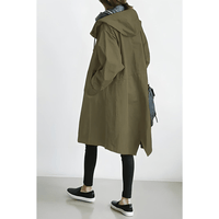 Amelia | Damen Wasserdichte Geknöpfter Trenchcoat Mantel – Grau