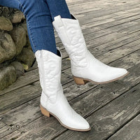 Josefa Cowboy-Stiefel – Weiß