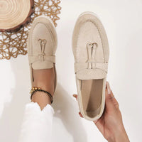 Damen Lässig Slip Auf Halbschuhe | Bequeme – Beige