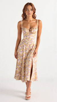 Kiana | Taillenkleid – Gelb