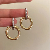 Micara - DuoLux Drops - Ohrringe – Gold/Silber