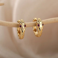 Micara - Snake Charmer - Ohrringe – Gold Rot