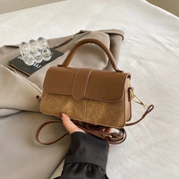 Tisha Vintage Schultertasche – Braun