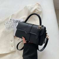 Tisha Vintage Schultertasche – Schwarz