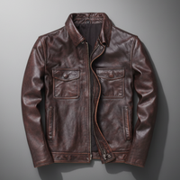 Frontier Leather Field Jacket – Braun