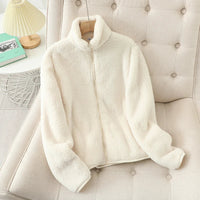 Leyettae | Weiche Fleecejacke – Weiß