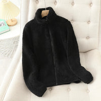Leyettae | Weiche Fleecejacke – Schwarz