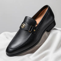 Niklas | Herren Exklusive Leder Loafer – Schwarz