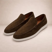 Niklas | Herren Lässige Slip-On Leder Loafer – Braun