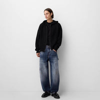 Ole | Herren Weite Carpenter Jeans Used-Optik – Dunkelblau