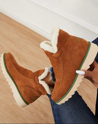 Poina | Stylische Ankle Boots mit weichem Futter für Herbst und Winter – Braun