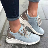 Mia | Damen Orthopädische Plateauschuhe – Blau